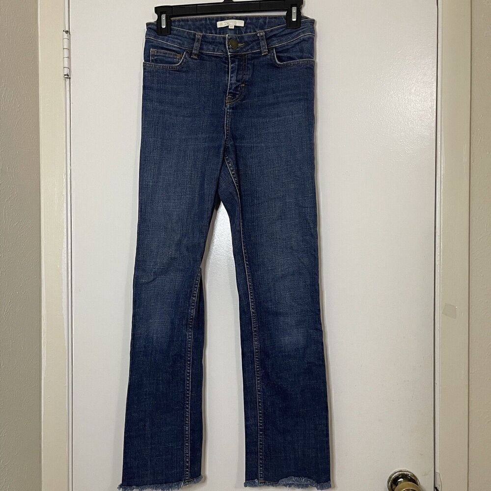 Maje Jeans Blue Fray hem denim jeans Slim Straight size XS US 0